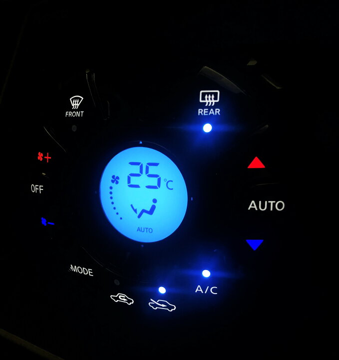 楽天市場】ノート E12 LED打ち換え済み エアコンパネル ☆ : クール 