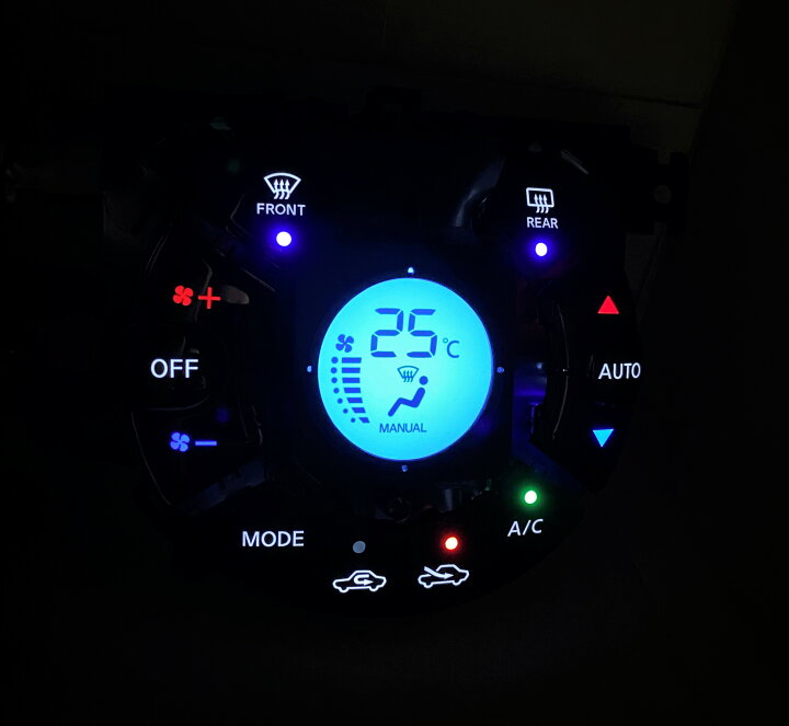 楽天市場】ノート E12 LED打ち換え済み エアコンパネル ☆ : クール 