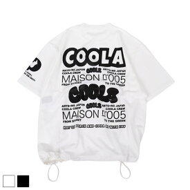 《 W COOLA プリント クイックドライ TOPS ホワイト 【 送料無料 】》トップス 半袖 Tシャツ Tee ロゴ スカル ルーズシルエット ゆったり ドロップショルダー 春 夏 秋 冬 新作 個性的 ユニセックス レディース メンズ お揃い リンクコーデ カジュアル ストリート キレイめ