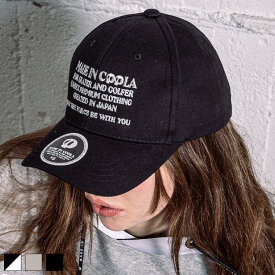 《 MADE IN COOLA Emb ベースボール CAP ブラック×ホワイト 【 送料無料 】 》キャップ 帽子 ベースボールキャップ カーブバイザー カーブキャップ ロゴ スカル 刺繍 ユニセックス メンズ メンズファッション レディース COOLA クーラ