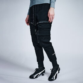 《 マルチ ポケット ジョガーパンツ 》 COOLA クーラ ボトムス BOTTOMS PANTS パンツ ストレッチ ジョガー カーゴ ポケット スーパーストレッチ ロゴ ワッペン ウエストゴム おしゃれ レディース カジュアル ストリート レディースファッション モード きれいめ スポーティ