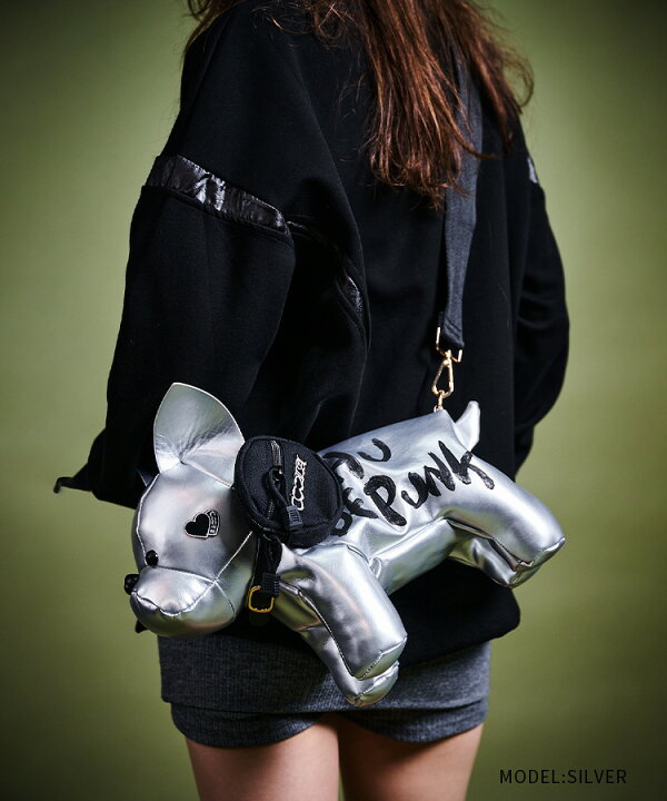 楽天市場】《 3D MY DOGGY ペインティング ショルダー BAG シルバー 