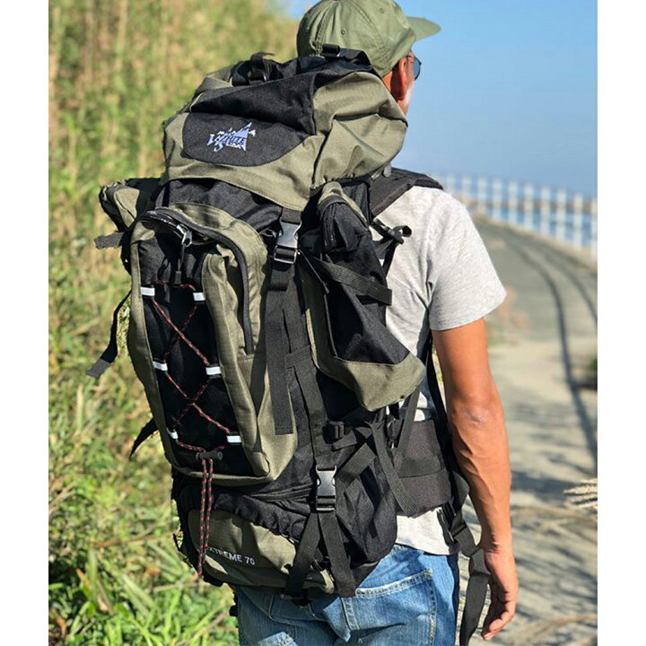 楽天市場】【マラソン限定P5倍】リュック 70L 大容量 アウトドア 登山  