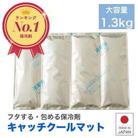保冷剤 業務用 大型 長時間 キャッチクールマット 1.3キロ 1枚 ソフト トライカンパニー 冷蔵 0℃ 最強 クーラーボックス 丈夫 マット ペット 暑さ対策 イベント 配送 食品 保冷 大容量 長持ち 強力 お弁当 部活 ドライアイス