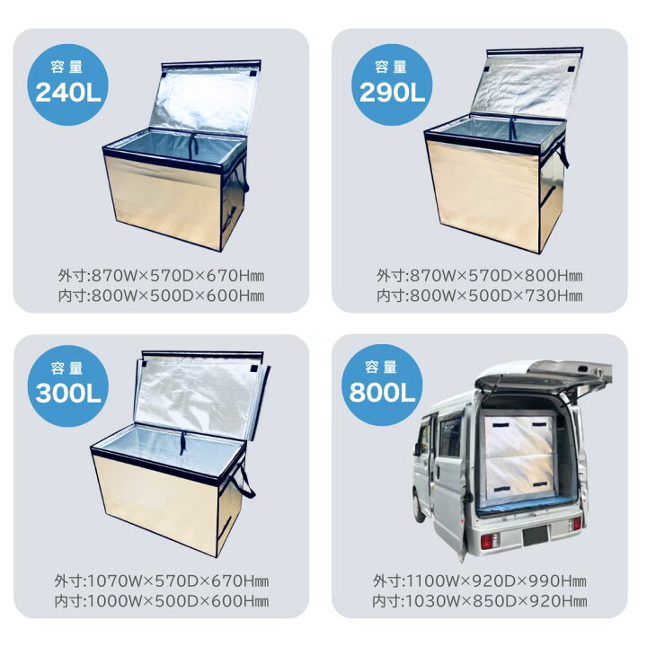楽天市場】保冷ボックス 業務用 800L 大型 軽ワゴン用 クーラー 