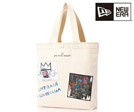 【オリジナルステッカープレゼント＆選べるノベルティ付】 NEW ERA ニューエラ キャンバストート 22L JEAN MICHEL BASQUIAT ジャン＝ミシェル・バスキア LOVE IS A LIE LOVER＝LIAR （カラー：アイボリー） 13772568 | ギフト プレゼント