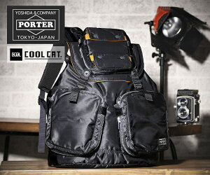 【選べるノベルティ付】 ポーター タンカー リュックサック(カラー:ブラック)吉田カバン PORTER | バッグ ブランド リュック メンズバック メンズ poter バック 誕生日プレゼント 男性 バックパック デイパック ポータータンカー デイバック tanker メンズリュックサック