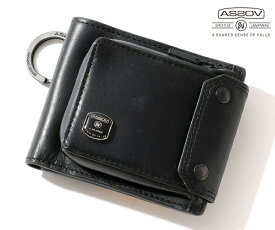 【選べるノベルティ付】 AS2OV アッソブ HABIT SHOULDER SERIES ショートウォレット （カラー： ブラック） 072104 | ギフト プレゼント