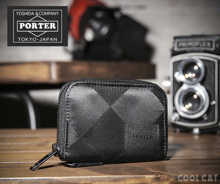 楽天市場 選べるノベルティ付 ポーター ギリー コイン カードケース 6 ダイヤモンドシェイプブラック 吉田カバン Porter 財布 メンズ メンズ財布 男性 誕生日プレゼント 40代 サイフ ブランド コインケース 小銭入れ ミニ財布 カードも入る 彼氏 Cool Cat