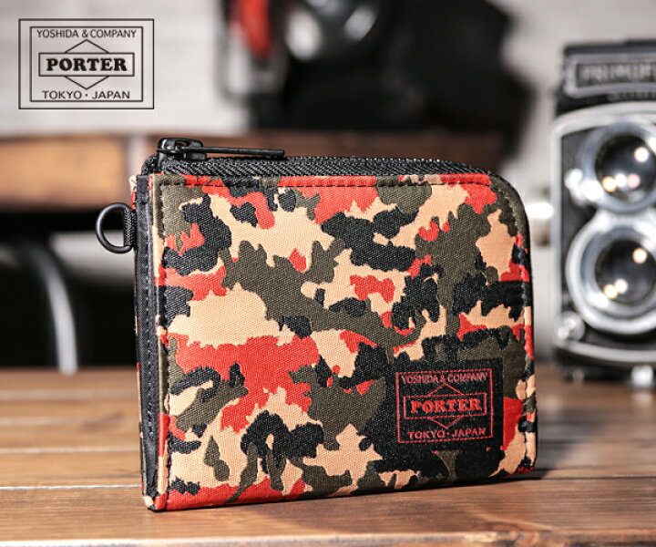 楽天市場 選べるノベルティ付 ポーター ギリー L字ファスナー ミニ財布 6 アルペンカモ 吉田カバン Porter 財布 メンズ メンズ財布 男性 誕生日プレゼント 40代 サイフ ブランド ファスナー カードも入る 小銭入れ コインケース 彼氏 ミニウォレット