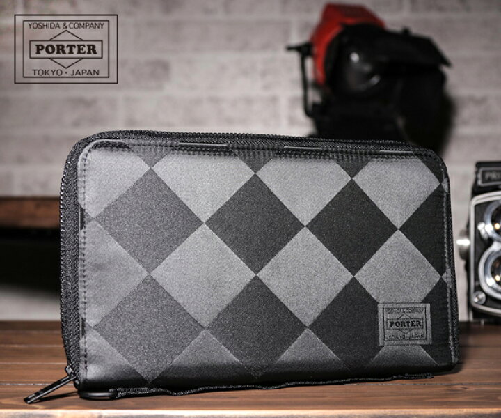 楽天市場 選べるノベルティ付 ポーター ギリー トラベルオーガナイザー 6 ダイヤモンドシェイプブラック 吉田カバン Porter ポーター財布 オーガナイザー メンズ パスポートケース 海外旅行 ブランド 男性 誕生日プレゼント 彼氏 ラウンドファスナー