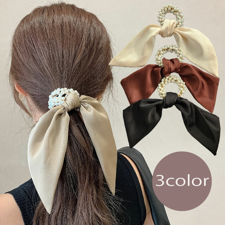 楽天市場】【メール便送料無料】リボン ヘアゴム ヘアアクセサリー 