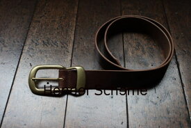 【Hender Scheme / エンダースキーマ】ベルト Settler's belt 35mm qn-rc-sb3 dark brown/AG