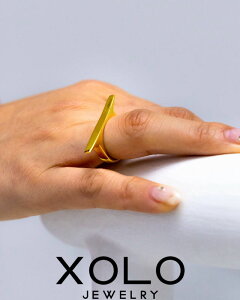 �yXOLO / �V�����zJEWELRY �����O / Surface 3D Ring-Gold-(XOR106G)