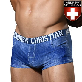 ボクサーパンツ メンズ ローライズボクサー パンツ メンズインナー メンズ下着 ボクサーバンツ ブランド Andrew Christian アンドリュークリスチャンWESTERN POCKET ポケット ボクサー (93180)[M便 1/3]