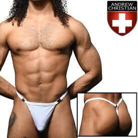 ジョックストラップ Tバックタイプ 男性用Tバック 男性Tバック メンズTバック アンドリュークリスチャン Andrew Christian アンクリ PLATINUM バクルTバック ALMOST NAKED (93186)[M便 1/3]