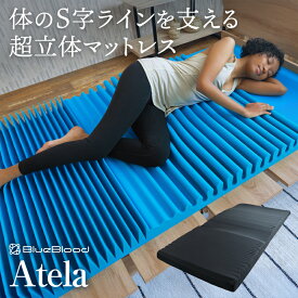 【LINE登録で500円OFFクーポン】 マットレス 高反発 シングル セミダブル ダブル BlueBlood Atela 敷き布団 敷布団 高反発マットレス 腰対策 マットレス 軽い 軽量 ノンスプリング マットレストッパー ふくらはぎ ギフト 姿勢 体圧分散 寝返り 横向き ブルーブラッド アテラ