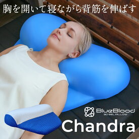 枕 巻き肩 猫背　背中から支えるマットレスピロー BlueBlood チャンドラ いびき ストレートネック スマホ首 横向き寝 寝返り ストレッチ 低反発 ウレタン 母の日 父の日 ギフト プレゼント ブルーブラッド【メーカー公式】