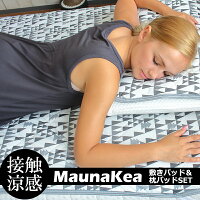 BlueBlood接触冷感敷きパッド+枕パッドMAUNAKEA