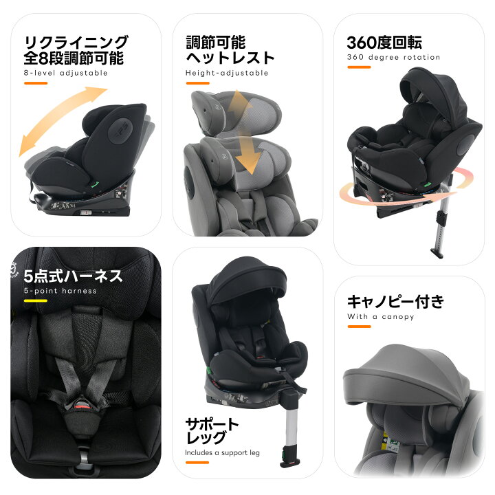 楽天市場】【R129適合Eマーク取得済】チャイルドシート 新生児 ISOFIX 