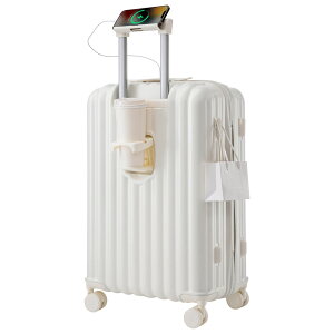 【S/M/Lサイズ】スーツケース キャリーケース TANOBI キャリーバッグ かわいい ドリンクホルダー付き USBポート付き 超軽量 小型 中型 大容量 大型 2日〜14日用 おしゃれ おしゃれ 4日7日用 360度