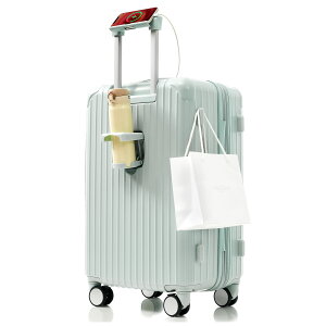 【新作登場!】【S/M/Lサイズ】スーツケース Sサイズ Mサイズ Lサイズ ストッパー付き容量拡張 USBポートキャリーバッグ キャリーケース スマホスタンド ドリンクホルダー TSAロックかわいい 2