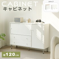 楽天市場】キャビネット 木製 2列2段 プッシュ式扉の通販