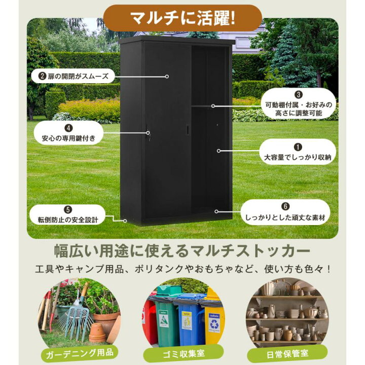 楽天市場】【全店P5倍！4/10限定】【3サイズ】物置 屋外 大型物置 戸外 
