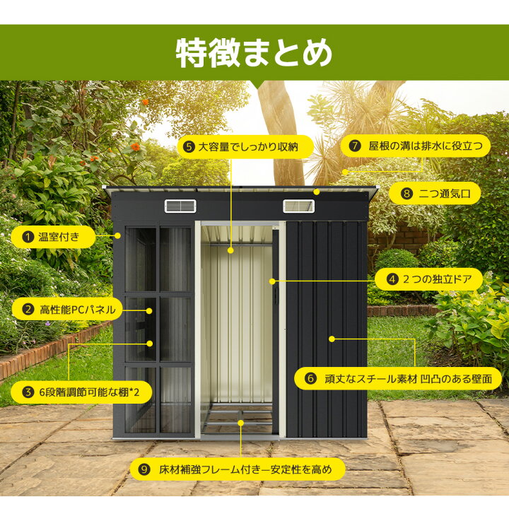 楽天市場】【全店P5倍！20時〜4H限定】【温室付き/2つ独立ドア】大型物 
