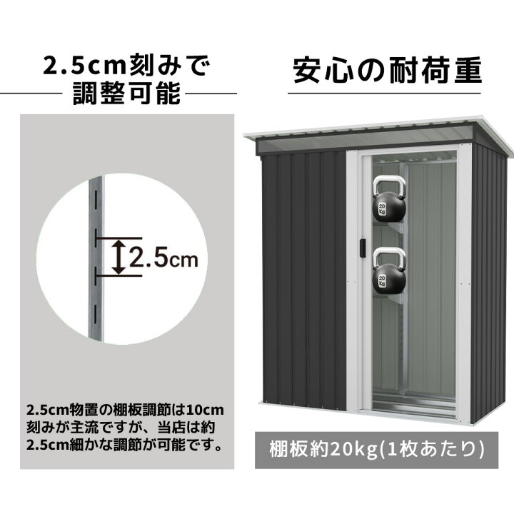 楽天市場】【2タイプ】物置 物置き 屋外用 物置 引き戸タイプドア 屋外 