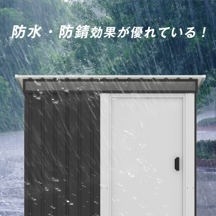 楽天市場】【2タイプ】物置 物置き 屋外用 物置 引き戸タイプドア 屋外 
