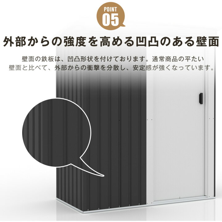 楽天市場】【全店最大5000円クーポン利用！】【2タイプ】物置 物置き 