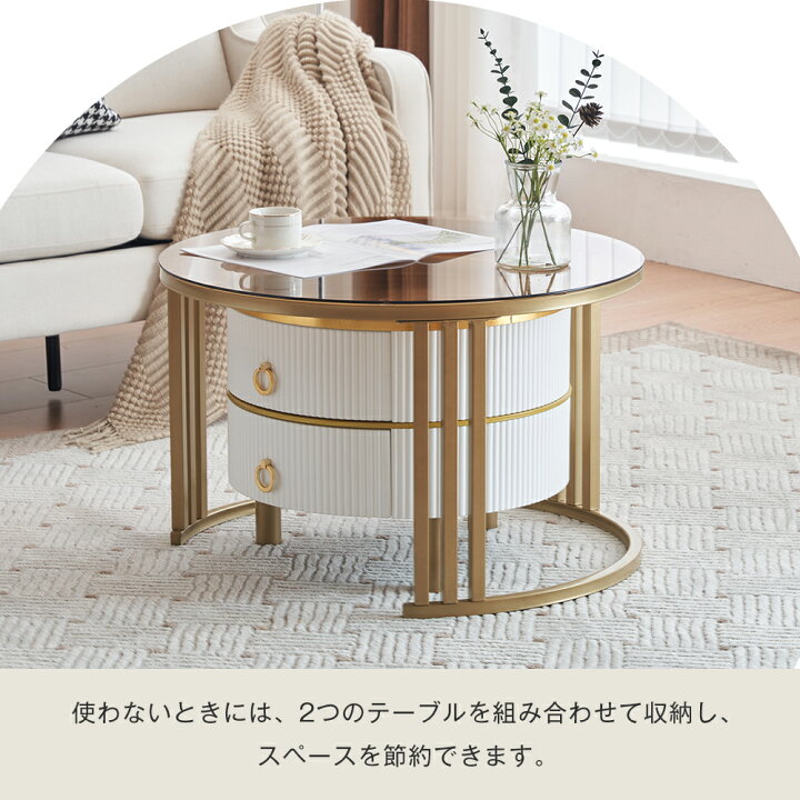 楽天市場】【在庫大処分！6980円！】【ガラス天板/引き出し付き 