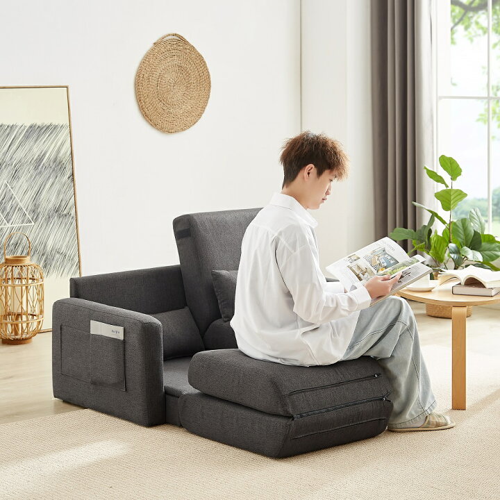 大特価』ソファ ソファベッド 二人掛け コンパクト 組立簡単 北欧風 肘 