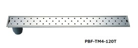 浴室排水ユニット INAX/LIXIL　PBF-TM4-120Y　トラップ付排水ユニット(目皿、施工枠付) 非防水層タイプ 横引きトラップ [◇]