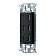 電設資材 パナソニック　WTL13033MB　SO-STYLE 埋込トリプルコンセント 金属枠付 マットブラック