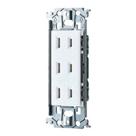 電設資材 パナソニック　WTL13033MW　SO-STYLE 埋込トリプルコンセント 金属枠付 マットセラミックホワイト