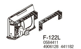 コロナ 石油暖房機部材　F-122L　アグレシオ専用別売部材 背面カバーL [■【本体同時購入のみ】]