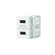 JAPPY/ジャッピー USB-R3701W-JP 埋込USB給電コンセント Type-A USB Power Delivery対応 2ポートタイプ …
