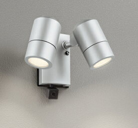 オーデリック OG264114 エクステリア スポットライト ランプ別売 LEDランプ 人検知カメラ付 防雨型 マットシルバー