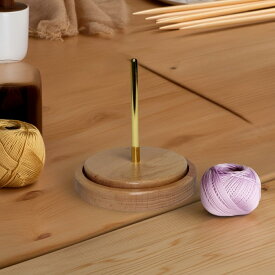 【スーパーセール50%OFF】ヤーンホルダー 持ち運び 毛糸ホルダー スタンド かわいい おしゃれ ダブル 毛糸 玉 編み物 回転 くま