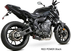 XSR700 2021- 【SCORPION】（スコーピオン マフラー） RED POWERフルエキゾースト ブラック