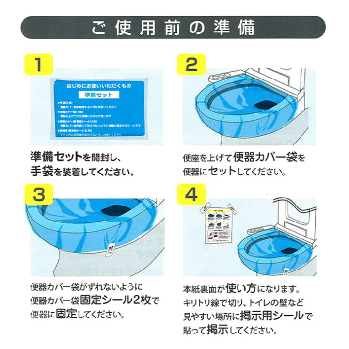 楽天市場】パーフェクトイレ 10回分 40回分 セット 災害用トイレ 防災 