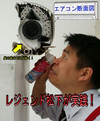 カビッシュトレールエアコンファン洗浄剤1台分使用方法