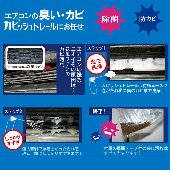 カビッシュトレールエアコンファン洗浄剤1台分