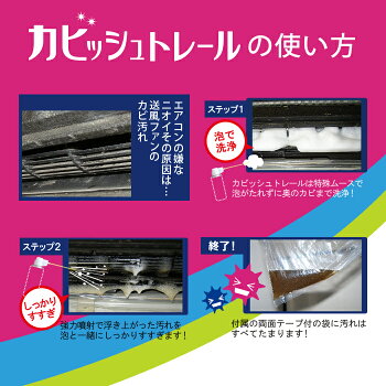 カビッシュトレールエアコンファン洗浄剤1台分