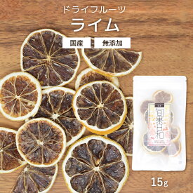 【5日&10日はポイント10倍】ドライフルーツ ライム 15g 無添加 砂糖不使用 国産 COPECO コペコ