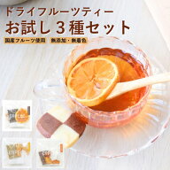 ドライフルーツティー お試し 3種 セット 無添加 砂糖不使用 フルーツティー ドライフルーツ 紅茶 ハーブ…