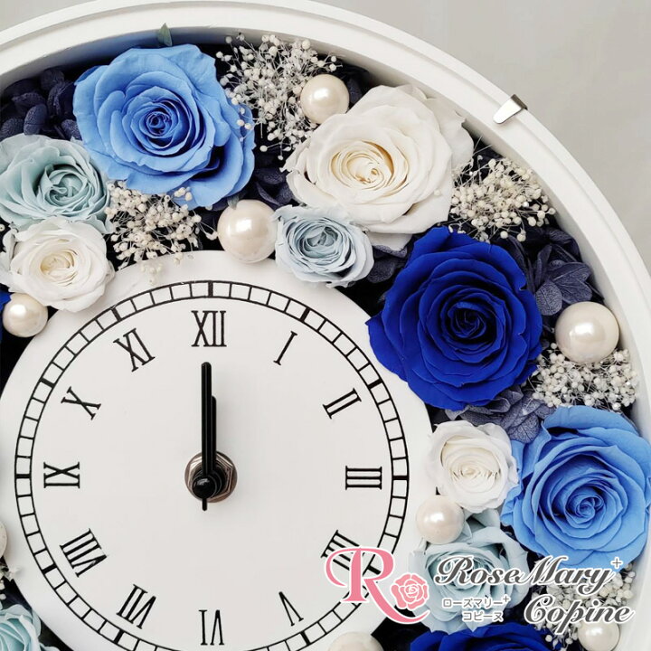 楽天市場】プリザーブドフラワー 敬老の日 花 ギフト 時計 花時計 
