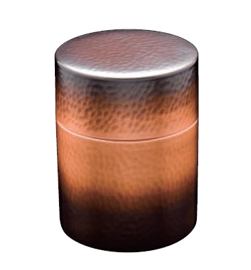 茶筒（大）銅　赤銅仕上げ　送料無料　COPPER100　新光金属　新光堂